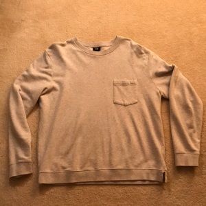 H&M men’s sweatshirt, size L, light heather color
